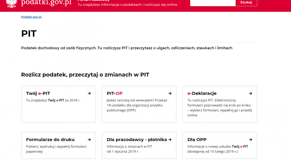 Twój e-PIT jako ułatwienie rocznego zeznania podatkowego za rok 2018 Twój e-PIT jako ułatwienie rocznego zeznania podatkowego za rok 2018